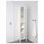 HEMNES Visoki elem. s ogled. na vratima, bela, 49x31x200 cm