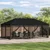 Pokrov za gazebo s bočnim zidovima 6 x 3 m Crna Poliester 190