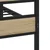 Vidaxl Kovinski posteljni okvir brez vzmetnice sonoma hrast 75x190 cm