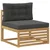 Set vanjskih sofa s jastukom 8 pcs Bijela i antracit Poliester