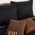 Posteljnina Black damast saten EMI