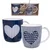 Orion Set 2 elegantnih porcelanastih skodelic z edinstvenim dizajnom