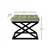 Atelier del Sofa Tabure 50x42x40cm, Crno-Zeleno