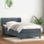 vidaXL Box Spring postelja z vzmetnico Temno siva 80x220 cm Velvet