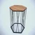 Hanah Home Klub sto Cetrus, 40x62x35 cm, Orah