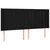 Vidaxl Box spring postelja z vzmetnico LED črna 160x200 cm blago