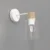 Zidna lampa MADERA 1xE27/60W/230V bela/drvo