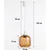Brilagi - LED luster na sajli R GLASS 1xE27/60W/230V prečnik 14 cm bela/zadimljeno braon
