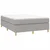 Vidaxl Box spring postelja z vzmetnico svetlo siva 140x200 cm blago