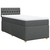 vidaXL Box spring postelja z vzmetnico temno siva 80x200 cm blago