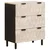 Kreveta 2 pcs Finš bijelog pranja 60 x 33 x 75 cm