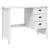 Stol s ladicama HILL Bijelo 100 x 45 x 74 cm Masivna borovina