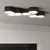 Sollux SL.1059 - Plafonsko svetlo SUNDE 2xE27/60W/230V 11,5 cm crno