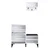 Hanah home Cipelarnik 110x92x35cm Belo-Crni