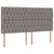 Krevet s od storage s uzglavljem Sivosmeđa 200 x 200 cm Tkanina