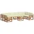 Set vanjskih sofa 11 kom. Prirodna i krem