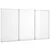 Magnetna bijela ploča sklopiva 180 x 100 x 1,7 cm aluminijska