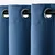 Aberto Design Kupatilska zavesa Halkali 250, 145x250 cm, Tamnoplava
