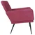 Vidaxl Klop vinsko rdeča 108x79x79 cm žamet