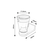 RABALUX Angers Spoljna zidna lampa, Solarna, LED, IP54, 3W, 300lm, Siva