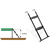 Lestev za trampolin Trampoline Ladder Exit Toys kovinska za okvir na višini 65-80 cm