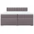 Vidaxl Box spring postelja z vzmetnico siva 200x200 cm umetno usnje