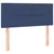 Vidaxl Box spring postelja z vzmetnico modra 90x200 cm blago