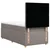 Vidaxl Box spring postelja z vzmetnico taupe 90x200 cm blago