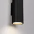 Sollux SL.1577 - Zidno svetlo KARBON 2xGU10/10W/230V crna