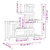 Stalak za biljke bijeli 92 x 25 x 97 cm od masivne borovine