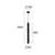 LED luster na sajli LEONARD LED/7W/230V crna
