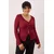 Trendyol Curve Ženska bluza Tbbaw26Af00068, Bordo