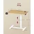Songmics Stranska mizica nastavljive višine 80x45x65-102 cm rjava