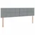 Krevet s od storage Svijetlo siva 200 x 200 cm Lažna koža