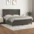 Vidaxl Box spring postelja z vzmetnico temno siva 160x200 cm žamet