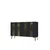 Hanah Home komoda Mia 120, 120 cm, antracit / zlatna