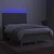 Vidaxl Box spring postelja z vzmetnico LED sv. siva 140x200 cm blago