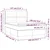 Vidaxl Box spring postelja z vzmetnico LED krem 140x190 cm blago