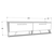 Hanah Home TV Komoda Astrid, 163,8x46,8x36,6 cm, Belo-Crna