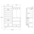 Hanah Home Komplet predsoblja OS1-SY, 147.4x35.5x195.6 cm, Zeleni