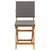 Vanjske bistro stolice 2 pcs Tamnosiva 38 x 46 x 85 cm