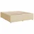 vidaXL Postelja boxspring z vzmetnico Krem 200 x 200 cm Blago
