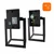 Spoljašnja zidna lampa 1xE27/40W/230V IP54 crna