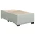 Vidaxl Box spring postelja z vzmetnico svetlo siv 90x190 cm žamet