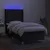 Vidaxl Box spring postelja z vzmetnico LED črna 100x200 cm blago