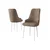 Hanah Home Set stolica Trex, 46x95x42 cm, 2 komada, Belo-smeđe