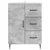 Kreveta Betonska siva 66 x 34,5 x 89,5 cm Konstruirano drvo