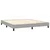 vidaXL Box spring postelja z vzmetnico LED sv. siva 160x200 cm blago