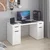 Hanah Home radni sto Alen 150cm 2 Drawer 2 Cabinet, 150 cm, beli