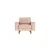 Atelier del Sofa Fotelja Sparrow 1, Svetloroze